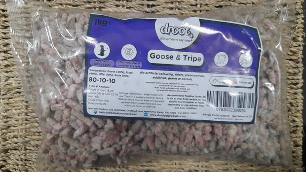 DROOL GOOSE AND TRIPE 80/10/10 1KG